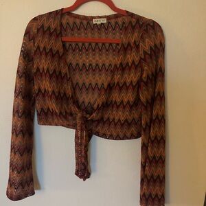 Front tie Women's Top